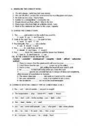 English Worksheet: grammar revision  pre entermediate