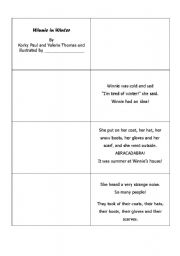 English Worksheet: Winnie in winter minibook