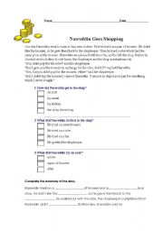 English Worksheet: reading worksheet