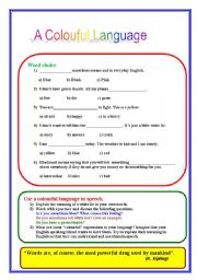 English worksheet: Idioms