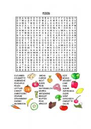 FOOD WORDSEARCH