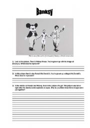 English Worksheet: Banksy