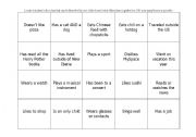 English worksheet: Human Bingo
