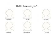 English worksheet: Hello, how are you?