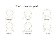 English Worksheet: Hello, how are you?