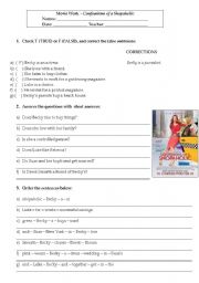 English Worksheet: Confessions of a shopaholic - moviework