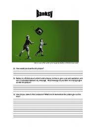 English worksheet: Banksy