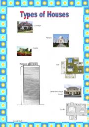 English Worksheet: Types of  Houses