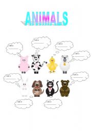 English worksheet: animals