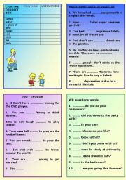 English Worksheet: GRAMMAR