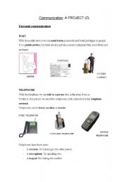 English worksheet: Communication 2: Differences between personal c. and the media.