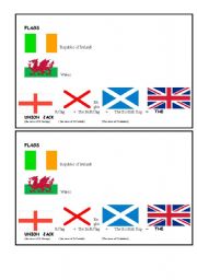 English worksheet: flags of the United Kingdom