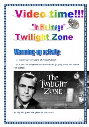 Video time!!! TWILIGHT ZONE (Episode # 1:- IN HIS IMAGE): COMPREHENSIVE PROJECT (11 PAGES, 34 TASKS) ( Includes ANSWER KEY)