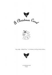 English Worksheet: A Christmas Carol Playscript