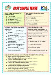 English Worksheet: PAST SIMPLE