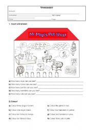 Worksheet-Pet-Shop