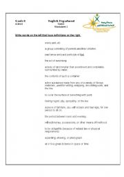 English Worksheet: list worksheet