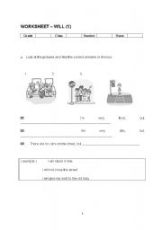 English worksheet: Will (1)-1
