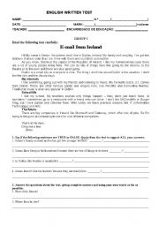 English Worksheet: Test on personal identification