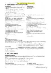 English Worksheet: CAE - Certificate in Advanced English - Writing guide