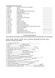 English Worksheet: Two - word verb