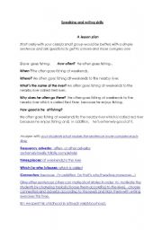 English worksheet: devaking skillseloping writing and spe