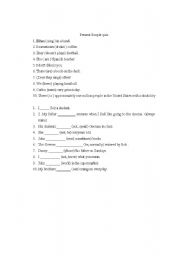 English Worksheet: present simple quiz