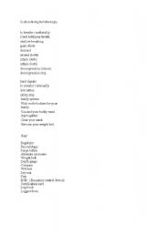 English Worksheet: Scuba diving Terminology