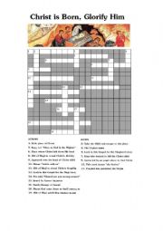 English Worksheet: Christmas-Crossword