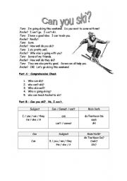 English worksheet: How well can you....?