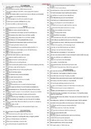 English Worksheet: REHRASING CONDITIONALS