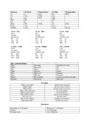 English Worksheet: Basic Vocabulary