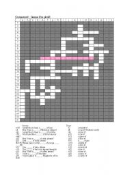 English Worksheet: food containers crossword