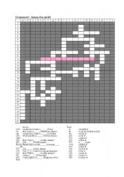 English worksheet: food containers crossword