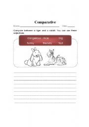 English worksheet: Coparative form