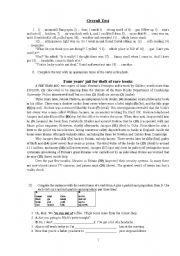 English worksheet: Overall Test