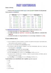 English Worksheet: Past continuous