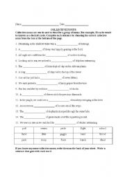 English worksheet: Collective Nouns