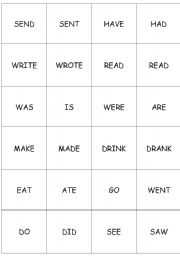 English Worksheet: Domino - Past tense