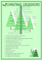 English Worksheet: Christmas Crossword