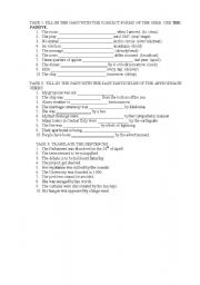 English worksheet: lexico-grammatical exercises on THE PASSIVE