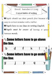 English Worksheet: how to improve your handwriting