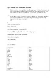 English Worksheet: lesson with dialogue for the begginers