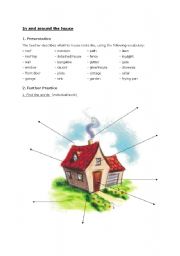 English Worksheet: Rooms of the house