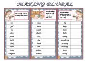 English Worksheet: making plural