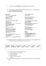 English worksheet: Deme Lovato - La La Land