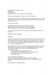 English Worksheet: Ros wilson notes