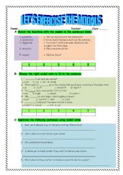 Practise Modal functions and equivalent expressions