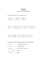 English worksheet: have got and personal appearance