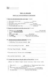 English worksheet: TEST